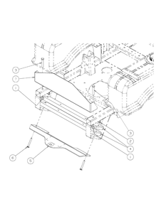Part Location Diagram of 02003634 Cub Cadet Rear Bumper
